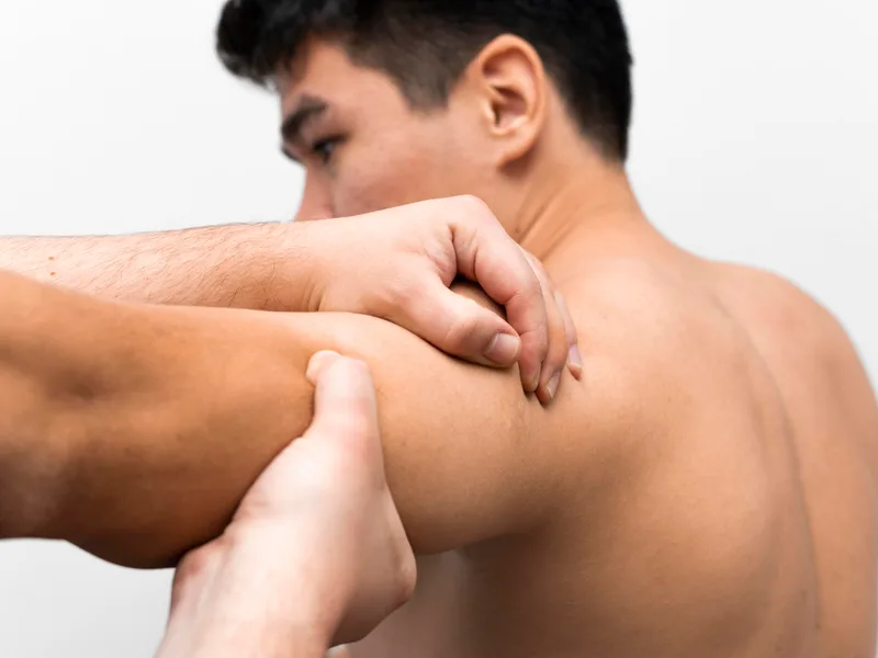 New Beginnings Chiropractic treating shoulder pain in Monterey